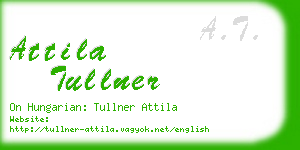 attila tullner business card